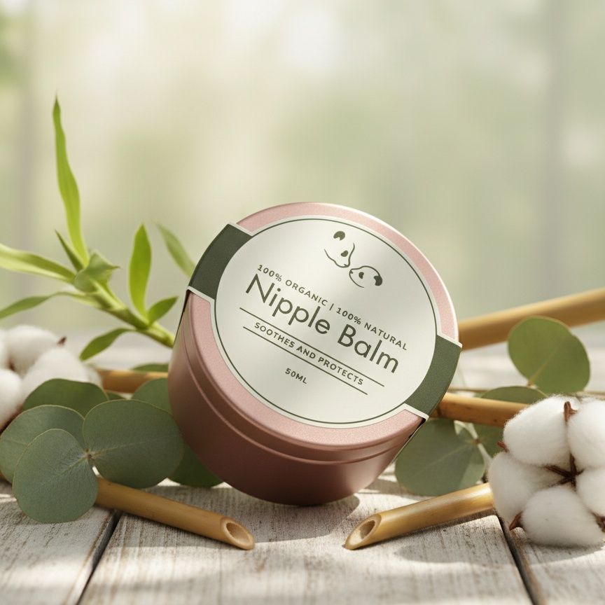 Pure Organic Nipple Balm - Gentle, Soothing & Protective