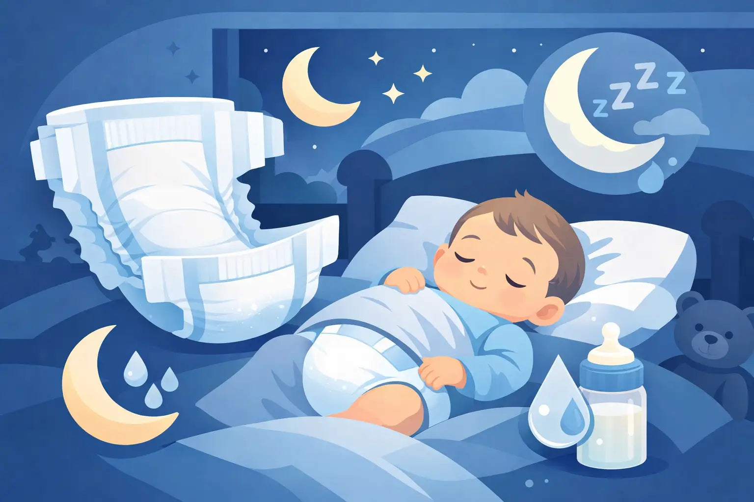 Overnight nappies for heavy wetters
