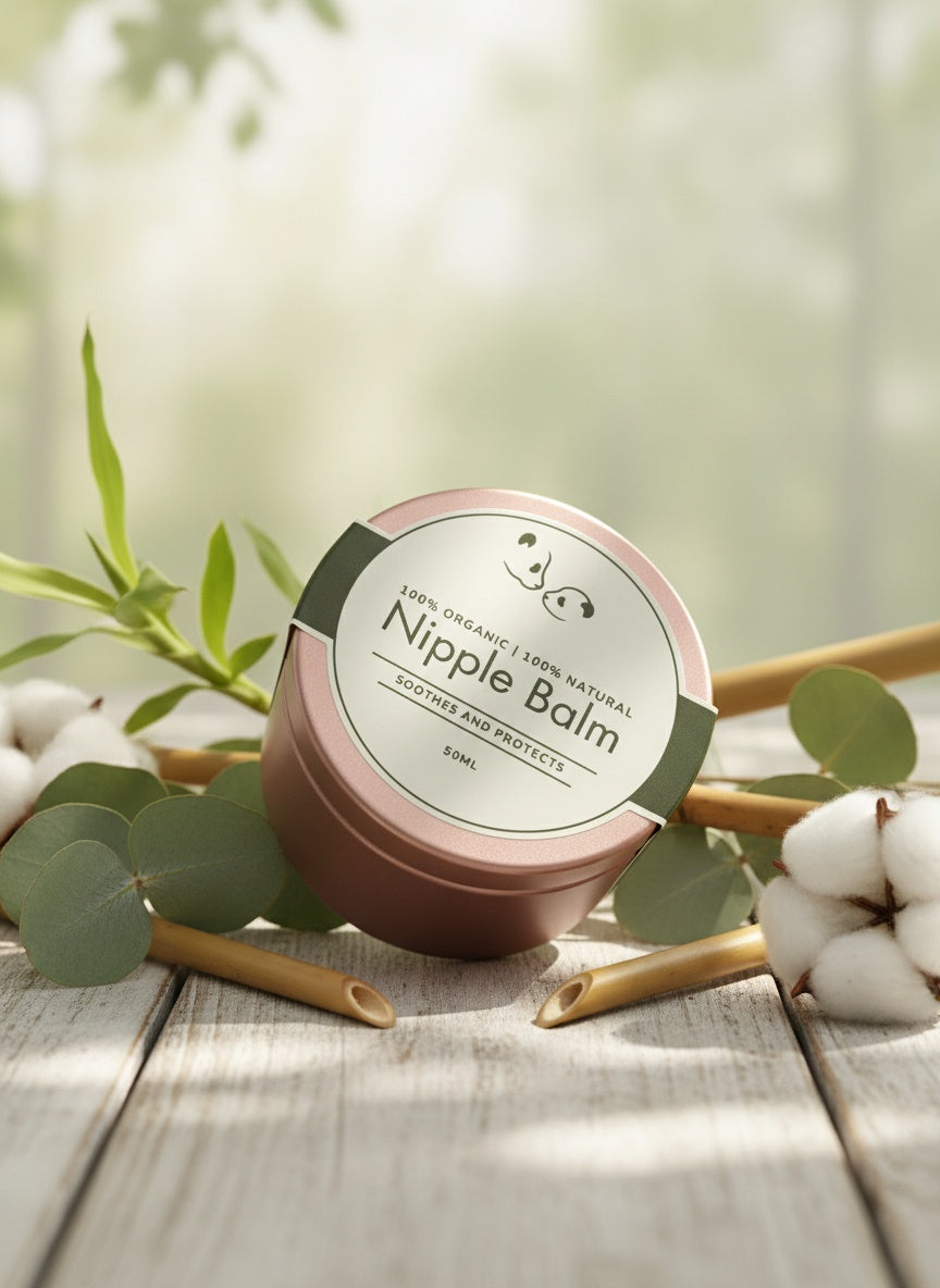 Pure Organic Nipple Balm - Gentle, Soothing & Protective